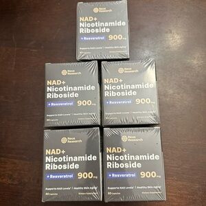 NEW-5 Pack NAD+ Support Anti Aging Nicotinamide Riboside Reversterol